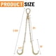 thumbnail image 2 of Brida Tow Chain V SPARKWHIZ G70 con 15 ganchos en J y patas de 2 pies, 2 of 6