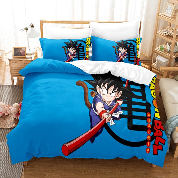 Dragon Ball Bedding Set Anime Goku Duvet Cover Comforter Bedclothes Single Twin Full Queen Size 3d Kids Adult Boys Gift Bed Sheets