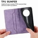 thumbnail image 5 of Funda tipo cartera con bloqueo RFID para Realme 14 Pro Plus Con tapa abatible, portatarjetas, cierre magnético, TPU y soporte Morado, 5 of 6