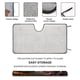 thumbnail image 2 of Ron da Error Parasol para Parabrisas Delantero Protector Plegable, Visera Solar para Auto Bloquea Rayos UV Mantiene tu Vehículo Fresco 130cm*70cm, 2 of 6