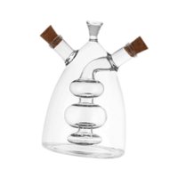 Magideal - Dispensador De Aceite Y Vinagre, Vinagrera, Botella De Aceite De Vidrio, Suministros De Cocina Para La Cocina, Dispensador De Vinagrera Transparente 2