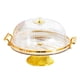 thumbnail image 4 of Plato para Tartas con Pie, Bandeja Decorativa para Cocina, Servidor de Exhibición de Repostería con Pie, Soporte para Tartas con Tapa en Forma de Cúpu Amarillo claro, 4 of 5