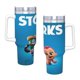 thumbnail image 4 of Cigüeñas Vaso aislado de acero inoxidable con asa, diseño temático, regalo para familia, amigos y fans; incluye pajita y encaja en el portavasos estándar, 40 oz, 4 of 6