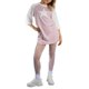 thumbnail image 4 of Jess de Meiko Vestido de Mujer Mangas Raglán Contraste 3/4 Estrellas Sobredimensionado Vestido Camiseta L Rosa, 4 of 6