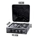 thumbnail image 2 of Cocinas Gas Cocina Encimera Gas Cocina Gas Cocina 4 Platos Color Negro Sobremesa, 2 of 6