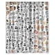 thumbnail image 1 of Cortina de ducha con fondo de emoticonos, juego de cortina de baño con ganchos, tamaño 60 x 72 pulgadas, 1 of 3