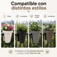 thumbnail image 4 of Set 2 Maceteros Colgante Para Balcon Terraza Jardin Plastico cafe, 4 of 9
