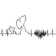 thumbnail image 1 of Sticker Snoopy Ecg Ekg Latidos Corazón Auto Camioneta, 1 of 3