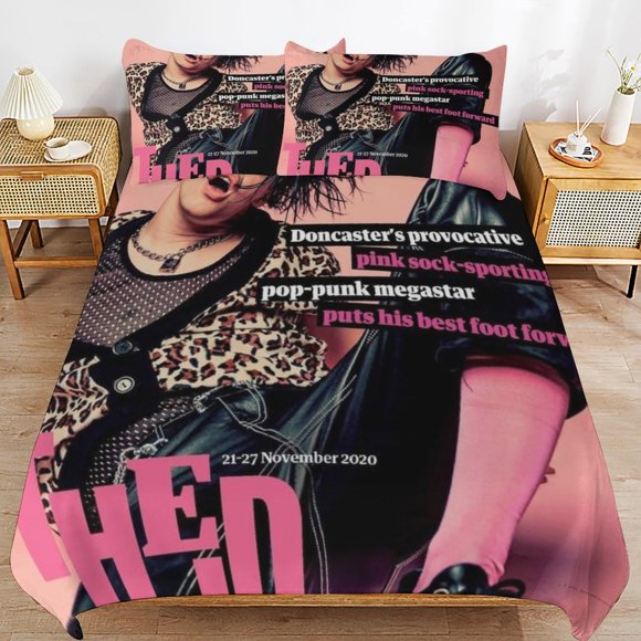 YUNGBLUD Premium Zipper End Soft Fabric Restful Sleep Comfort Duvet Cover Sets for Home Essentials