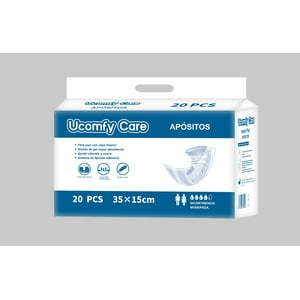 Pañales Apósitos Adulto Incontinencia Ucomfy Care 20Un 35X15 Cm