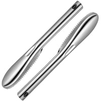 Xusx111 - 2 Paquetes Escalar De Pescado Acero Inoxidable Escalar De Pescado Remover No Mess - Pescado Resistente Escala Remover Herramienta De Descalamiento De Pescado Portátil - Limpiador De Pescado
