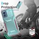thumbnail image 4 of Funda Resistente para Motorola Moto G Play 4G 2024 con Tapa Deslizante y Protección Militar Verde, 4 of 6