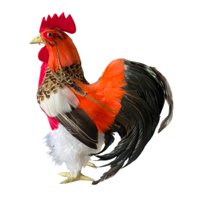 Magideal - Modelo De Simulación De Gallo, Figura De Gallo De Simulación, Accesorio Fotográfico, Estatua De Jardín De Decoración Al Aire Libre Realista Para Jardí Multicolor