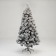 thumbnail image 1 of Arbol Navidad Nevado Artificial Frondoso 240cm Base Metal, 1 of 5