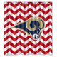 thumbnail image 1 of Cortina de ducha de los St. Louis Rams, diseño impecable, juego de cortina de baño con ganchos, tamaño 66 x 72 pulgadas, 1 of 3
