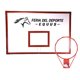 thumbnail image 1 of Tablero Basquetbol Equus Terciado Marco Metálico Aro Simple 120x180 cm 15 mm, 1 of 2