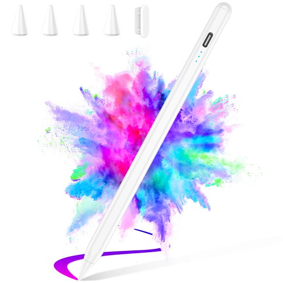 Lápiz Stylus HZD para iPad 2018-2025 Blanco USB-C