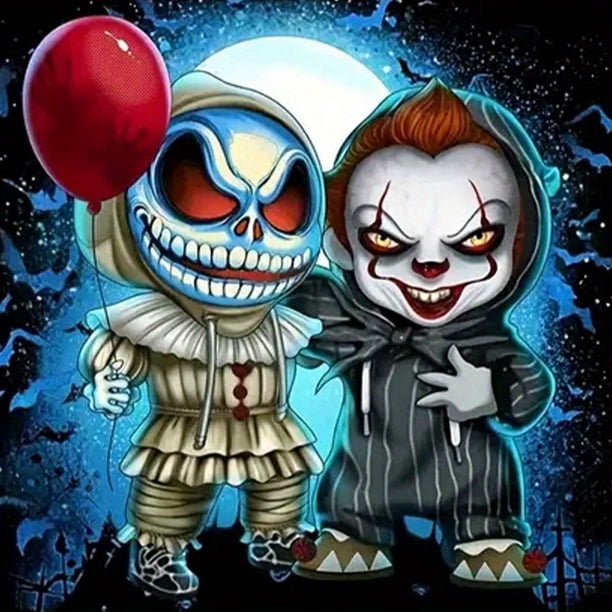 20*20cm/7.87*7.87in 5D Diamond Painting Kit With Full Round Diamond ,Halloween Cartoon Skull Pattern, Suitable For Adult, Beginner And Children, Family Wall Decoration,Handmade Gift
