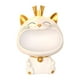 thumbnail image 4 of Figura De Gato Caja De Almacenamiento Novedad Escultura De Resina Estatua De Gato De La Suerte Decoración Estilo B Blanco, 4 of 5