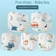 thumbnail image 2 of 5pcs Detachable And Washable Eco-Friendly Reusable Gauze Diaper, Baby Diaper, Newborn Diaper, Pure Cotton, Washable Baby Diaper Pants, Summer, 2 of 4