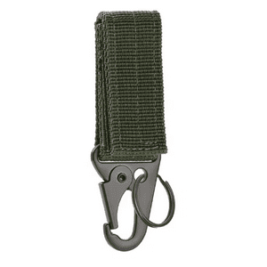 Genérico - Llavero Mosqueton Táctico Militar Sist Molle Velcro