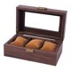 thumbnail image 3 of Reloj Caja De Almacenamiento De Madera A Prueba De Polvo Caja De Joyería De Bloqueo Regalo De Mujer 3 Rejilla, 3 of 3