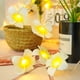 thumbnail image 5 of Guirnalda de luces LED artificiales de plumeria, estilo hawaiano de espuma, con alimentación USB, ideal para dormitorio, cumpleaños, bodas, fiestas en la playa., 5 of 8