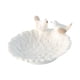 thumbnail image 2 of Bandeja Circular De Cerámica Para Baratijas De Anillo De 5 Pulgadas Con 2 Estatuas De Pájaros Para Decoración De Habitación, Color Blanco, 2 of 3