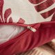 thumbnail image 3 of REGALWOVEN Paquete de 2 fundas de cojín decorativas estilo rústico funda de almohada suave con patrón de hoja de palma para el hogar rojo 18" x 18", 3 of 6