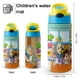 thumbnail image 2 of Omar y Hana: Telón de Fondo Botella de Agua con Tapa Pop Top de Un Toque, Acero Inoxidable, a Prueba de Fugas, para Deportes, Botella Infantil azul 12 oz, 2 of 6