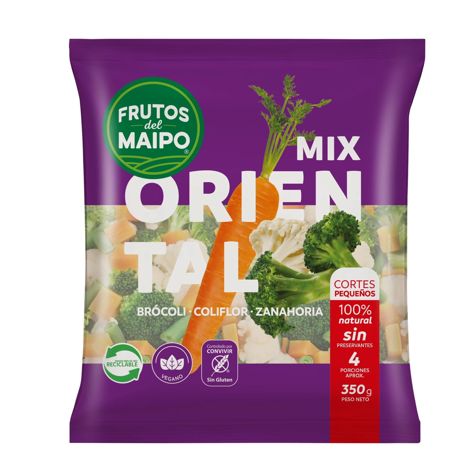 Mix Verduras Oriental 350 g Frutos Del Maipo