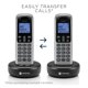 thumbnail image 2 of Sistema de teléfono inalámbrico Motorola Voice T614 con 4 terminales, 2 of 5