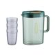 thumbnail image 4 of Jarra De Agua De Gran Capacidad Para Bebidas De Limonada De 2 Litros Con Tapa Verde Con 3 Tazas, 4 of 5