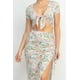 thumbnail image 5 of Conjunto de Top Floral con Nudo Delantero y Falda Larga Fruncida Azul Bebé S, 5 of 5