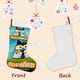 thumbnail image 3 of Ovejas del Karate Tema: Calcetines de Navidad, fino lino blanco para colgar en escaleras y chimenea, decoración navideña para el hogar, regalo de Navidad. 45cm × 32cm, 3 of 5