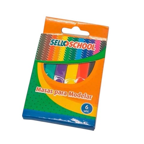 Selloschool - Pack De 3 Plasticina 6 Colores Masas Para Modelar