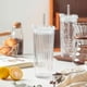 thumbnail image 4 of Vaso Hermetico De Vidrio En Relieve Con Tapa Bombilla 520ml Transparente, 4 of 6