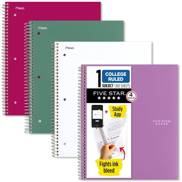 Cuaderno Con Forma De Espiral Con Forma De Cinco Estrellas 1 Asignatura Universitaria 100 Hojas