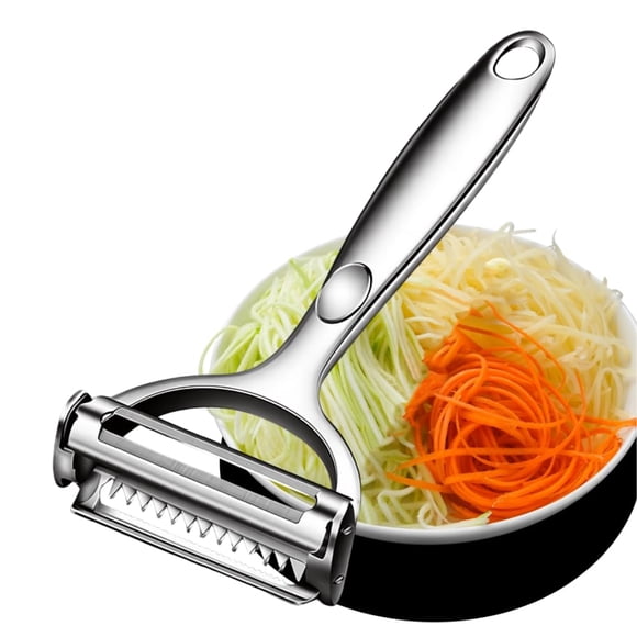Pelador de verduras multifuncional Huakai 2 en 1 de acero inoxidable