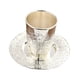 thumbnail image 4 of Copa Kiddush Con Platillo, Taza De Té, Vajilla, Cáliz Para Festividades De Shabat, 4 of 5