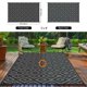 thumbnail image 3 of Alfombra Kalafun 152x244 cm Negra Gris Plástica para Exterior, 3 of 7