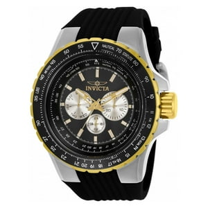 Reloj Invicta Unisex Aviator 33029 Silicona Negro