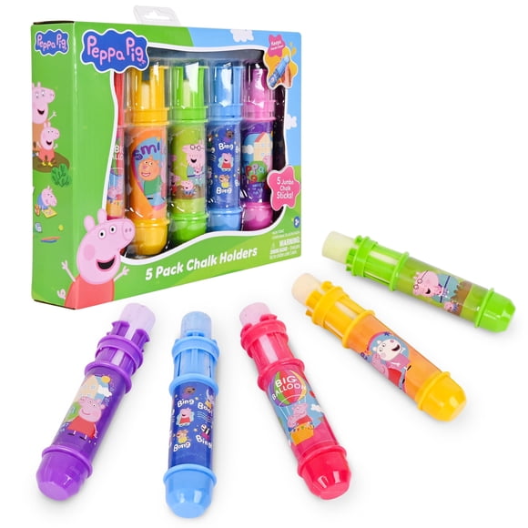 Peppa Pig Pack de 5 portatizas jumbo con clips