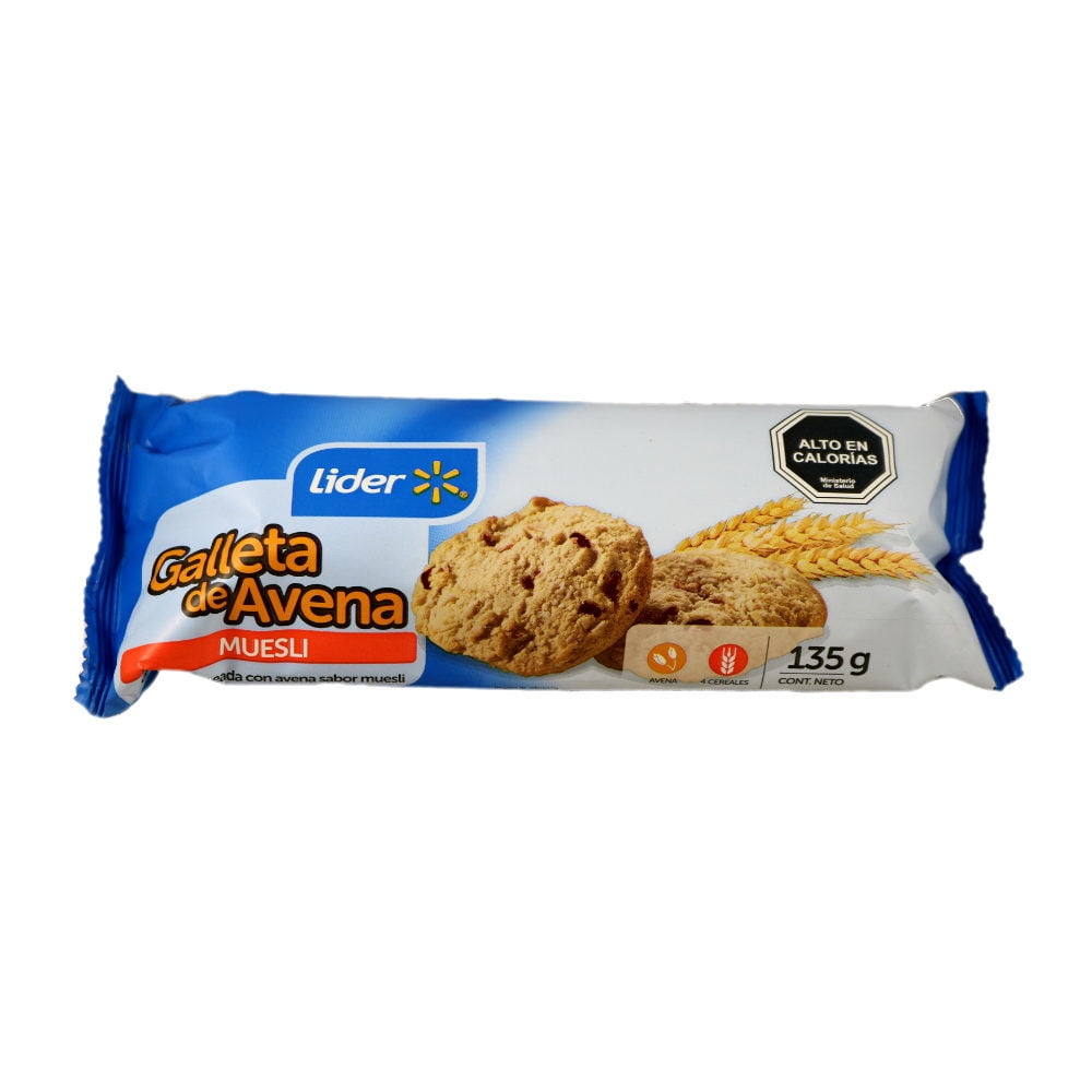 Galleta Avena Muesli 135 g Lider
