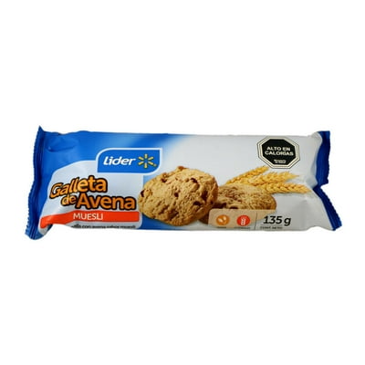 Galleta Avena Muesli 135 G Lider