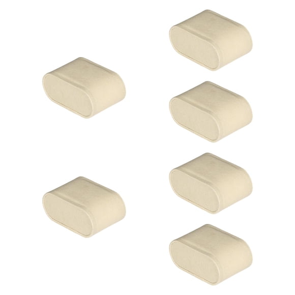 6x reloj de almohada pulseras para hombres para mujeres almacenamiento compacto de joyería de joyería de organizador pequeño para espectáculos minoris Beige