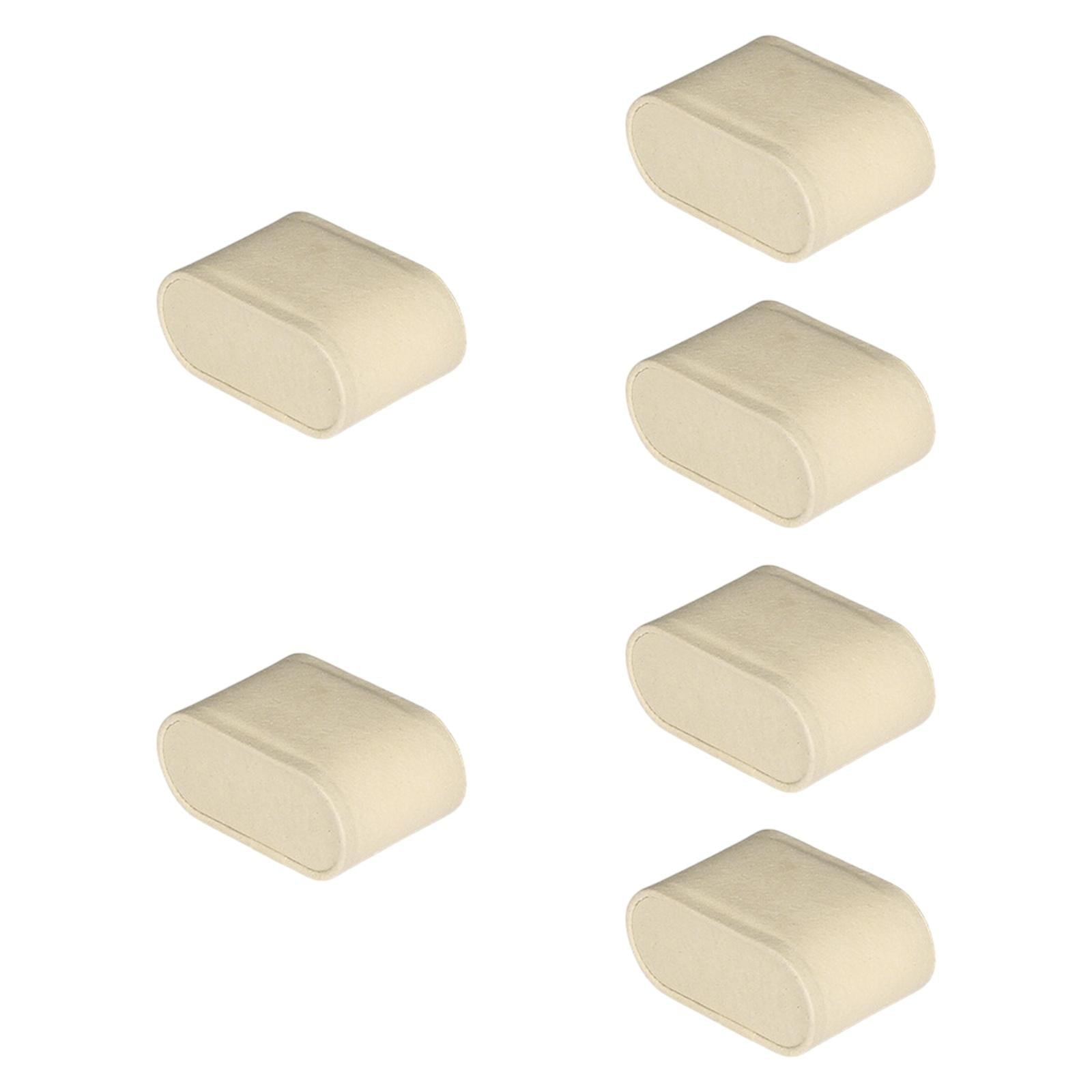 Magideal - 6x Reloj De Almohada Pulseras Para Hombres Para Mujeres Almacenamiento Compacto De Joyería De Joyería De Organizador Pequeño Para Espectáculos Minoris Beige