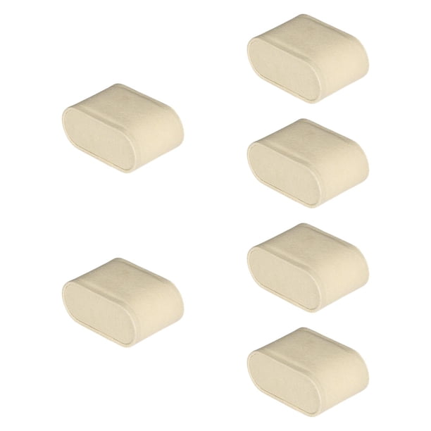 6x reloj de almohada pulseras para hombres para mujeres almacenamiento compacto de joyería de joyería de organizador pequeño para espectáculos minoris Beige