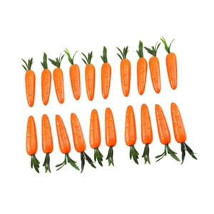 Bothyi - 20 Piezas De Zanahorias Artificiales De Pascua Para Mesa De Escritorio, Cocina, Mini Adornos De Zanahorias