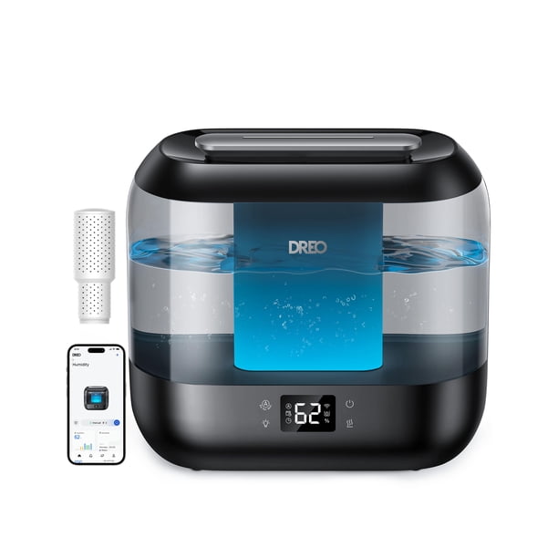 Humidificador Dreo HM311S de 4 litros con relleno superior Smart Cool Mist con difusor